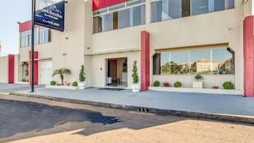 Majoituspaikan julkisivu