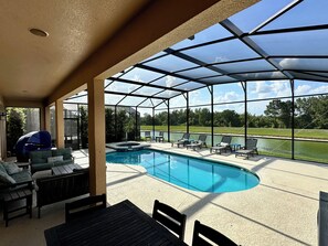 A heated pool