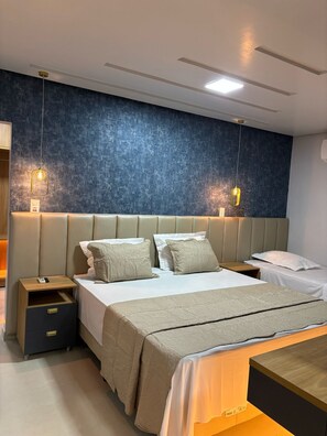 Elite Room | Hypo-allergenic bedding, minibar, desk, free WiFi - Augusto Palace Hotel (Maraba)