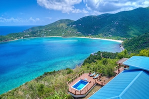 Outdoor pool - WHALE WATCH - breathtaking peaceful & private villa overlooking Brewers Bay (Road Town)