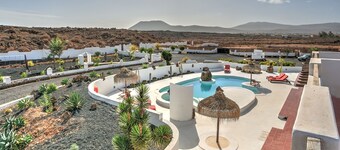 Villa with private pool in the middle of a quiet volcanic landscape 