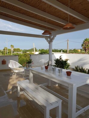 Familiesuite, terrasse | Terrasse/patio