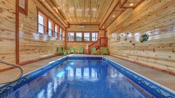 Indoor pool, a heated pool
