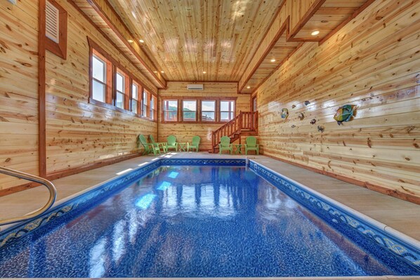 Indoor pool, a heated pool
