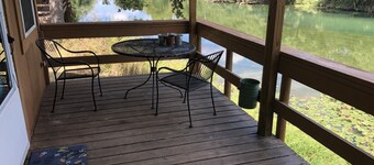 Our cabins are located on the crystal clear water of Spring Creek.