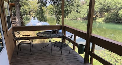 Our cabins are located on the crystal clear water of Spring Creek.