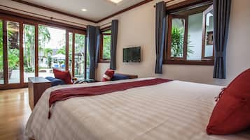 Exclusive Villa, 3 Bedrooms, Non Smoking, Pool View | 3 bedrooms, premium bedding, in-room safe, individually decorated