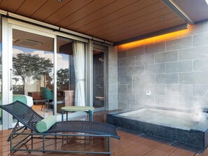 Chambre Supérieure avec lits jumeaux, non-fumeur, terrasse (Open Air Bath) | Terrasse/Patio