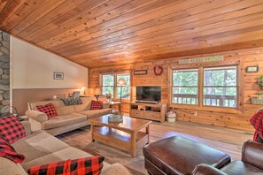 TV, books, video library