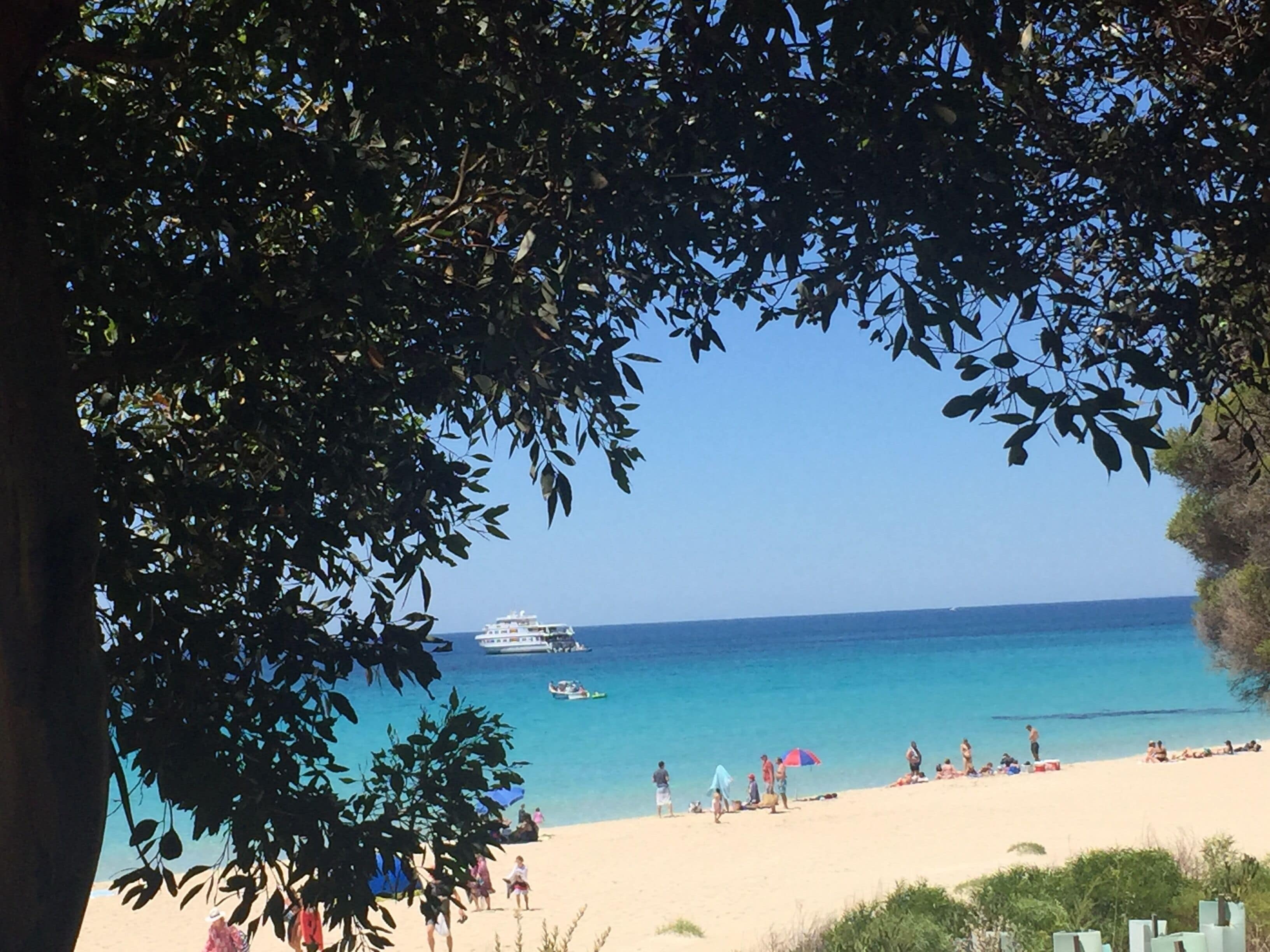 Beach nearby, white sand