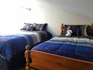 4 bedrooms, iron/ironing board, WiFi, bed sheets