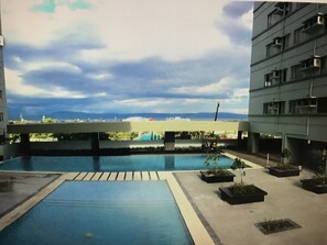Outdoor pool, a heated pool - AVIDA TOWERS STE 2415 MTN VIEW (DAVAO CITY)