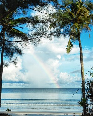 Private beach, white sand