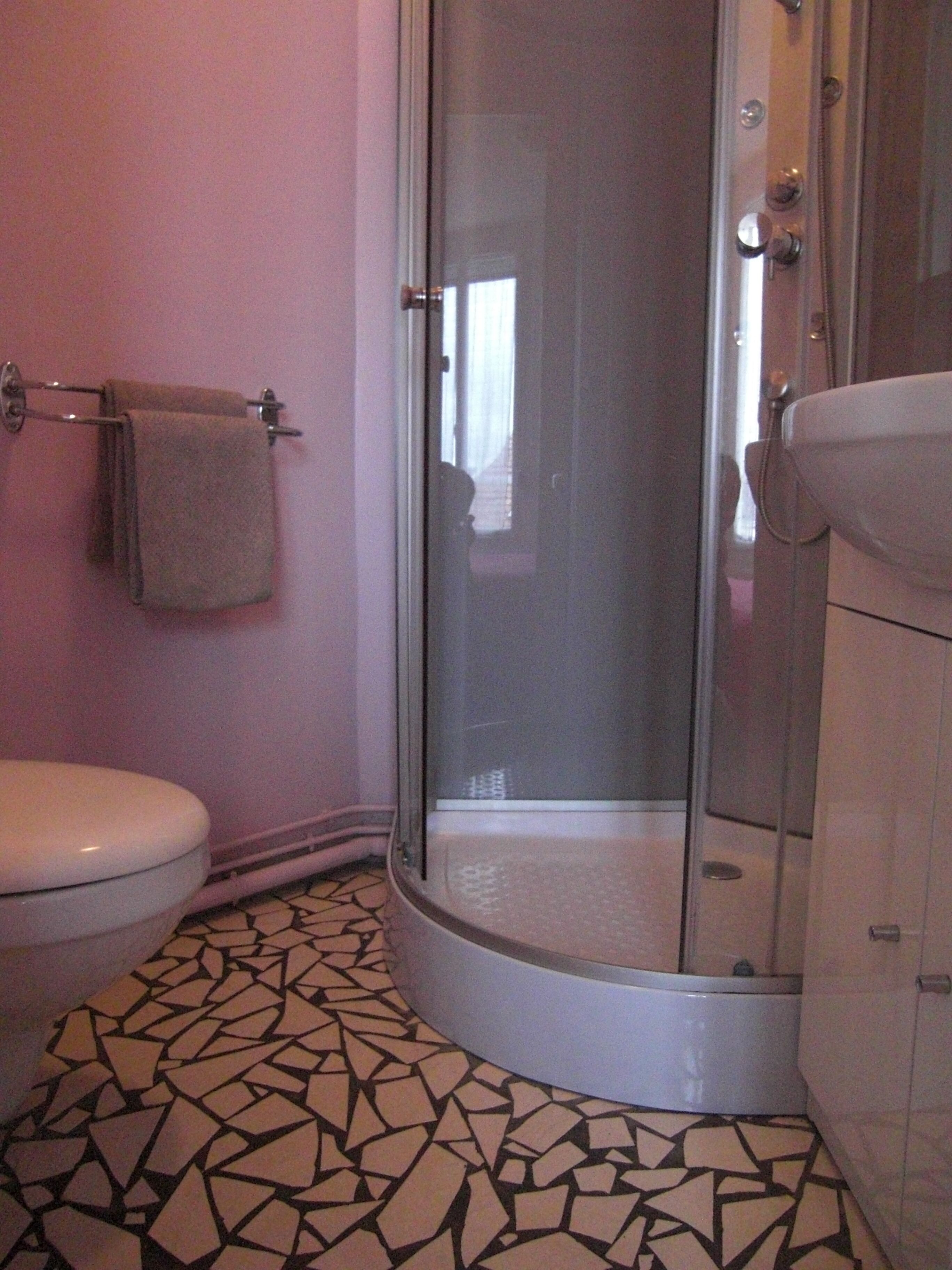 Chambre Double | Salle de bain | Douche, sèche-cheveux, serviettes fournies, savon
