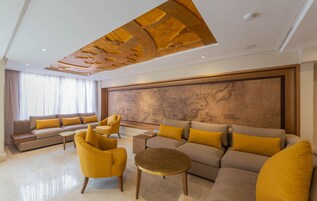 Sitteområde i lobbyen