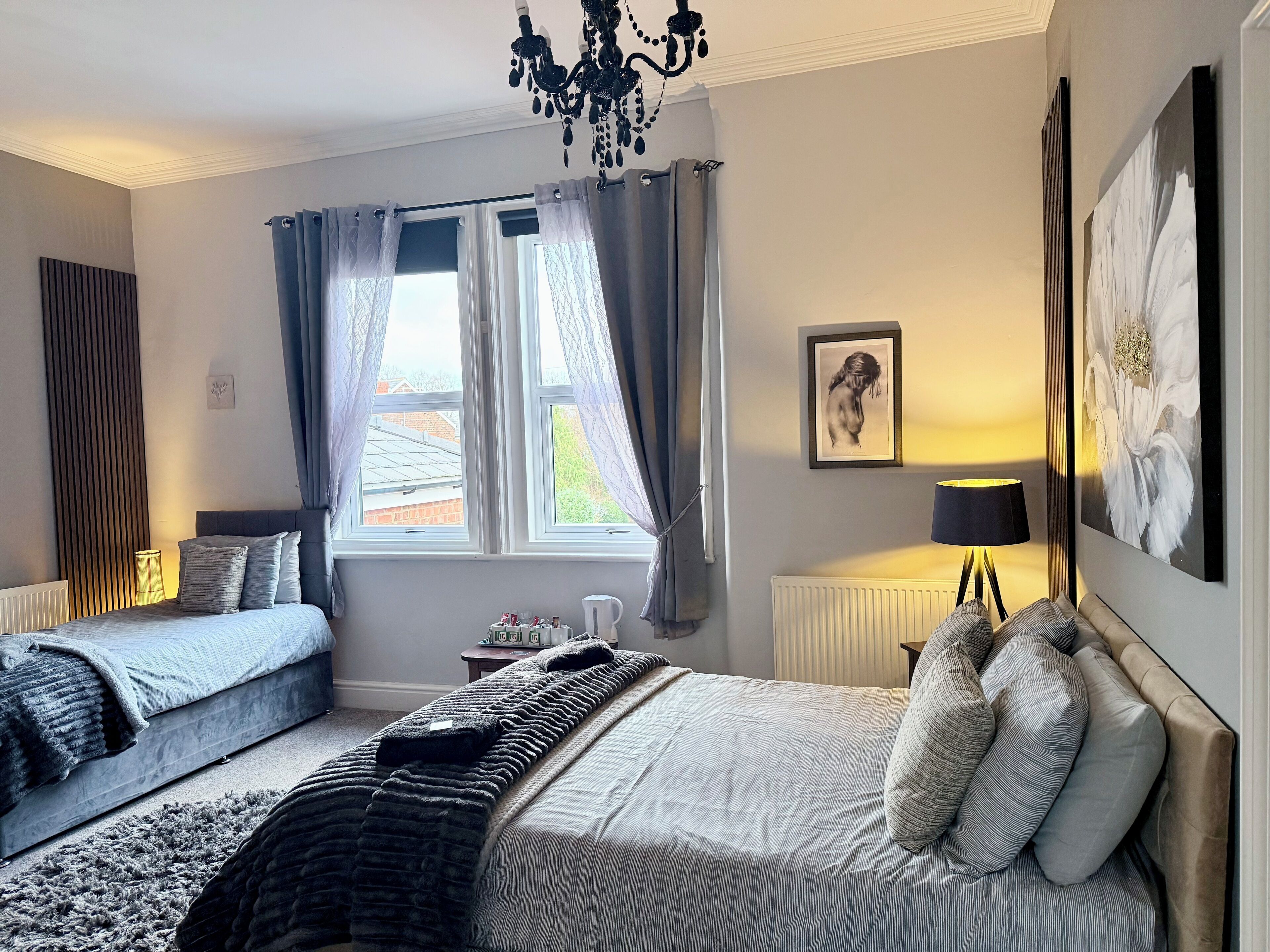 Familierom | Individuelt dekorert, individuelt innredet og wi-fi (inkludert)