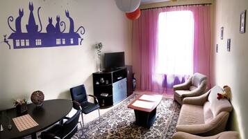 Coin salon dans le hall