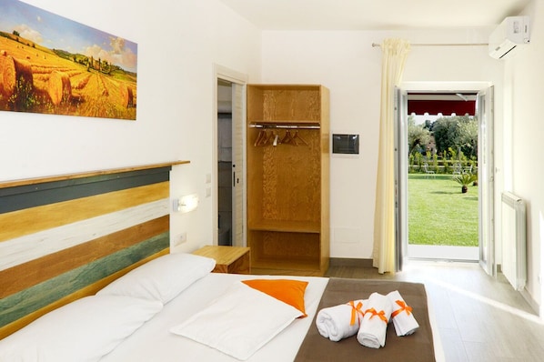 Hypo-allergenic bedding, down duvets, memory-foam beds, minibar
