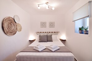 Apartment, 1 Bedroom | 1 bedroom, hypo-allergenic bedding, soundproofing, iron/ironing board - Little House On The Prairie (Milos)