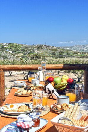 Family House, 2 Bedrooms, Non Smoking, Garden View | Terrace/patio - Nino's Country House (Milos)