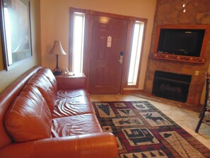 TV, fireplace, DVD player