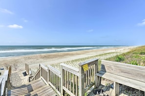On the beach