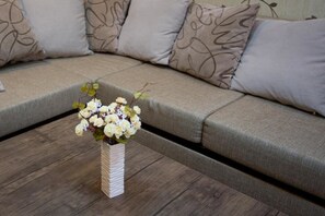 Apartment, Balcony | Living room | Flat-screen TV - Apartment Le Soleil (Tbilisi)