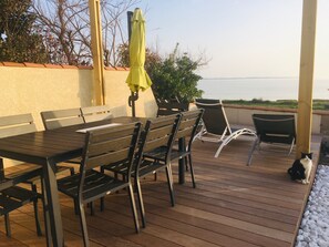 Outdoor dining - FOURAS villa facing the sea, for 2 to 8 travelers (Fouras)