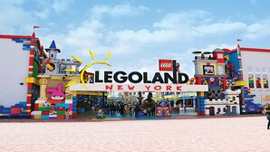 A LEGO-themed entrance with a sign reading "LEGOLAND NEW YORK". - Holiday Inn Express & Suites Middletown - Goshen by IHG (Middletown)