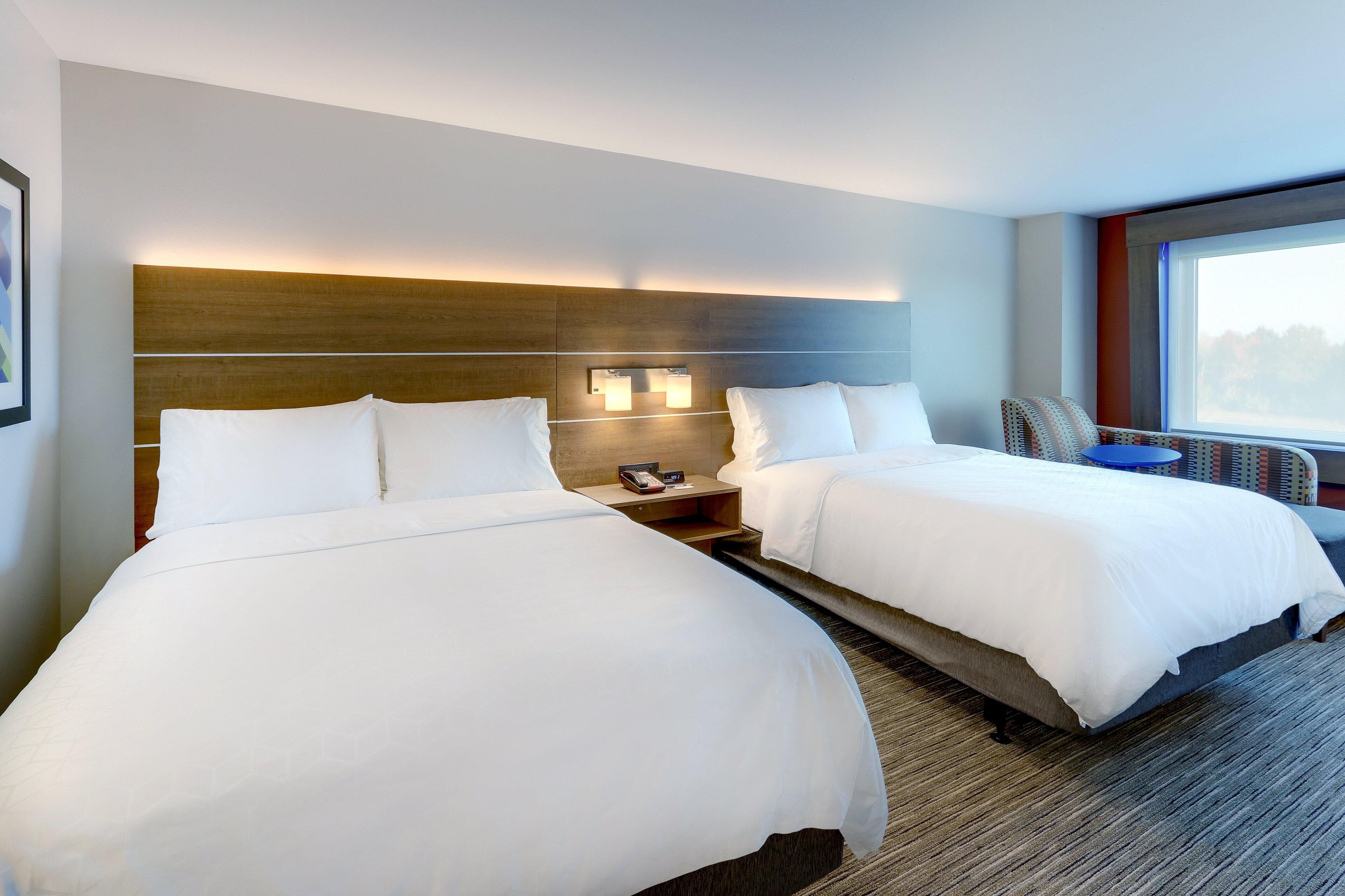 Pillow-top beds, in-room safe, desk, laptop workspace