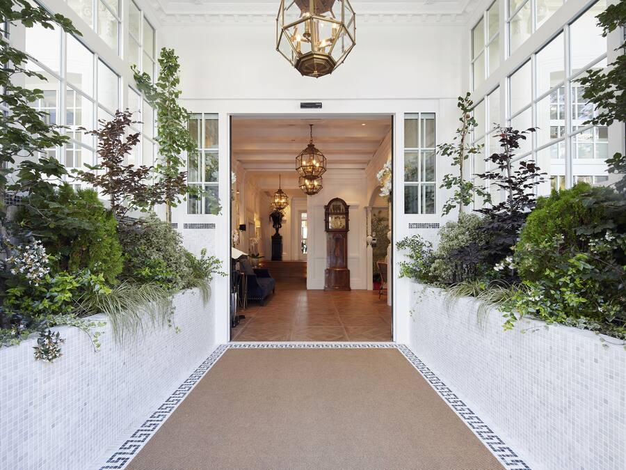 Majoituspaikan sisäänkäynti