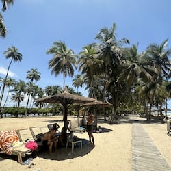 Playa privada, traslado desde/hacia la playa gratis