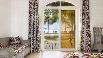 Classic Double Room, 1 Queen Bed, Beach View, Beachfront | Minibar, desk, free cots/infant beds