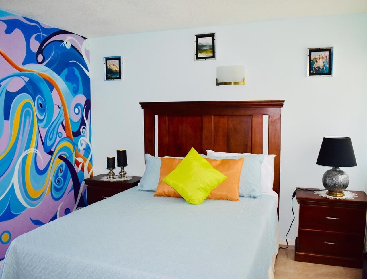 Signatur-lejlighed - 1 queensize-seng - ikke-ryger - byudsigt | 1 soveværelse, egyptiske bomuldslagner, premium-sengetøj