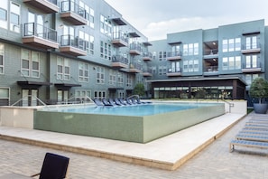2 outdoor pools, pool umbrellas, pool loungers