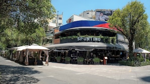 A restaurant named SPUNTINO with outdoor seating and potted plants. - Casa Itzae B&B Polanquito Dog Friendly (Mexico City)