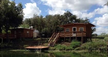 Our cabins are located on the crystal clear water of Spring Creek.