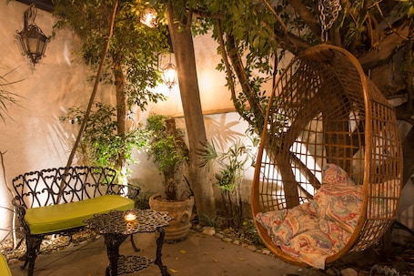 Terraza o patio. Hotel Casa Comtesse