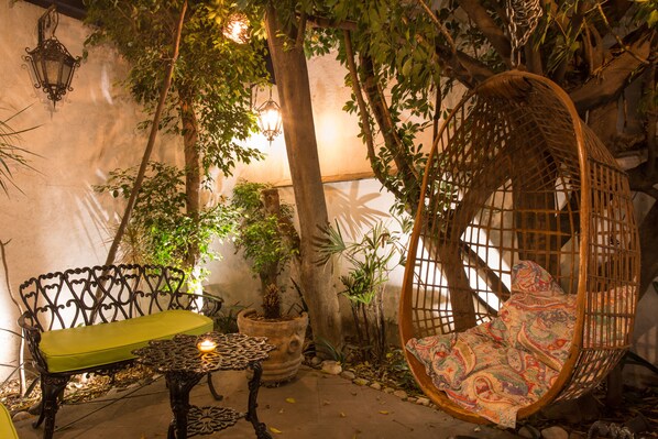 Terrace/patio - Hotel Casa Comtesse (Mexico City)