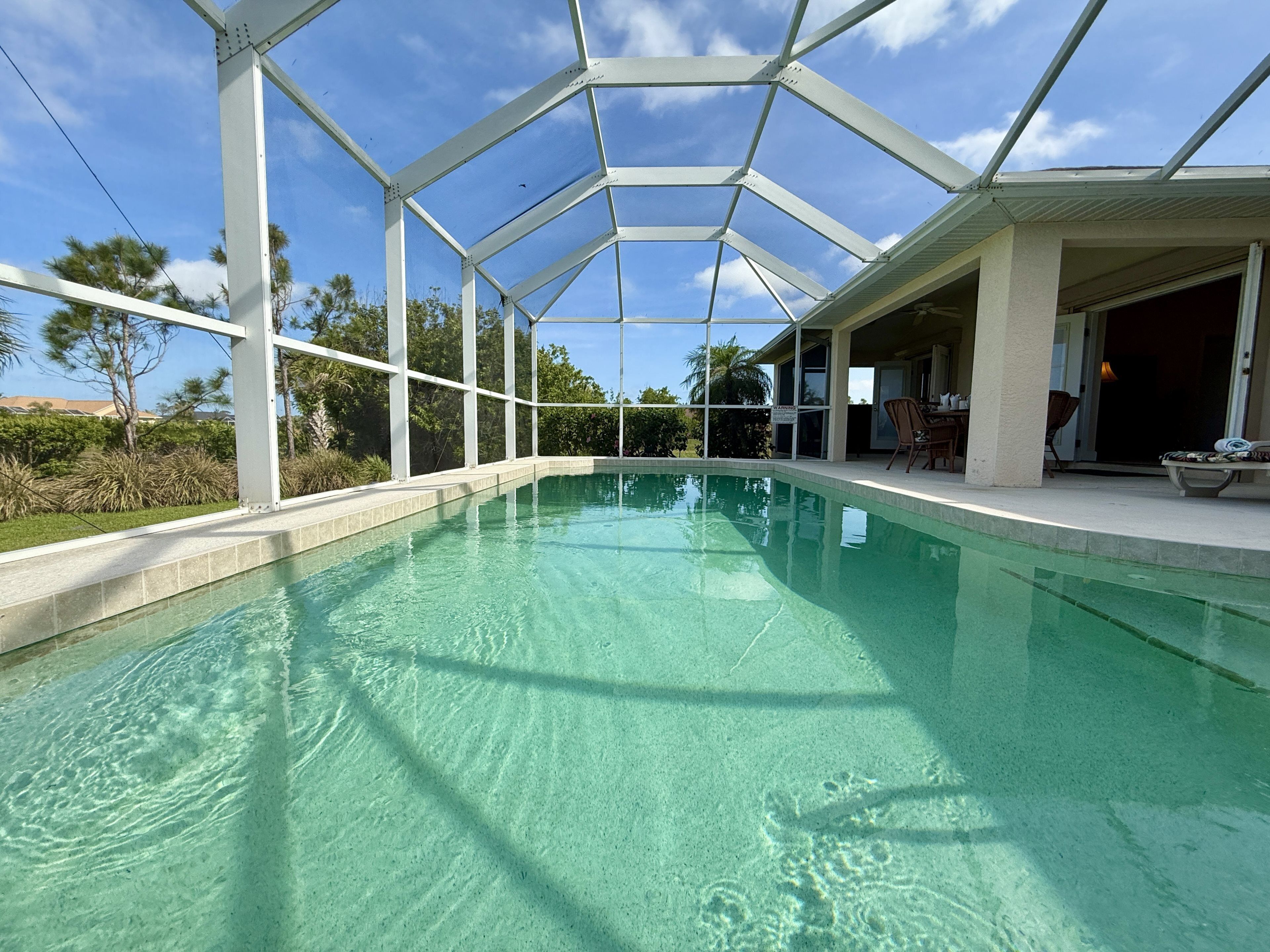 A heated pool