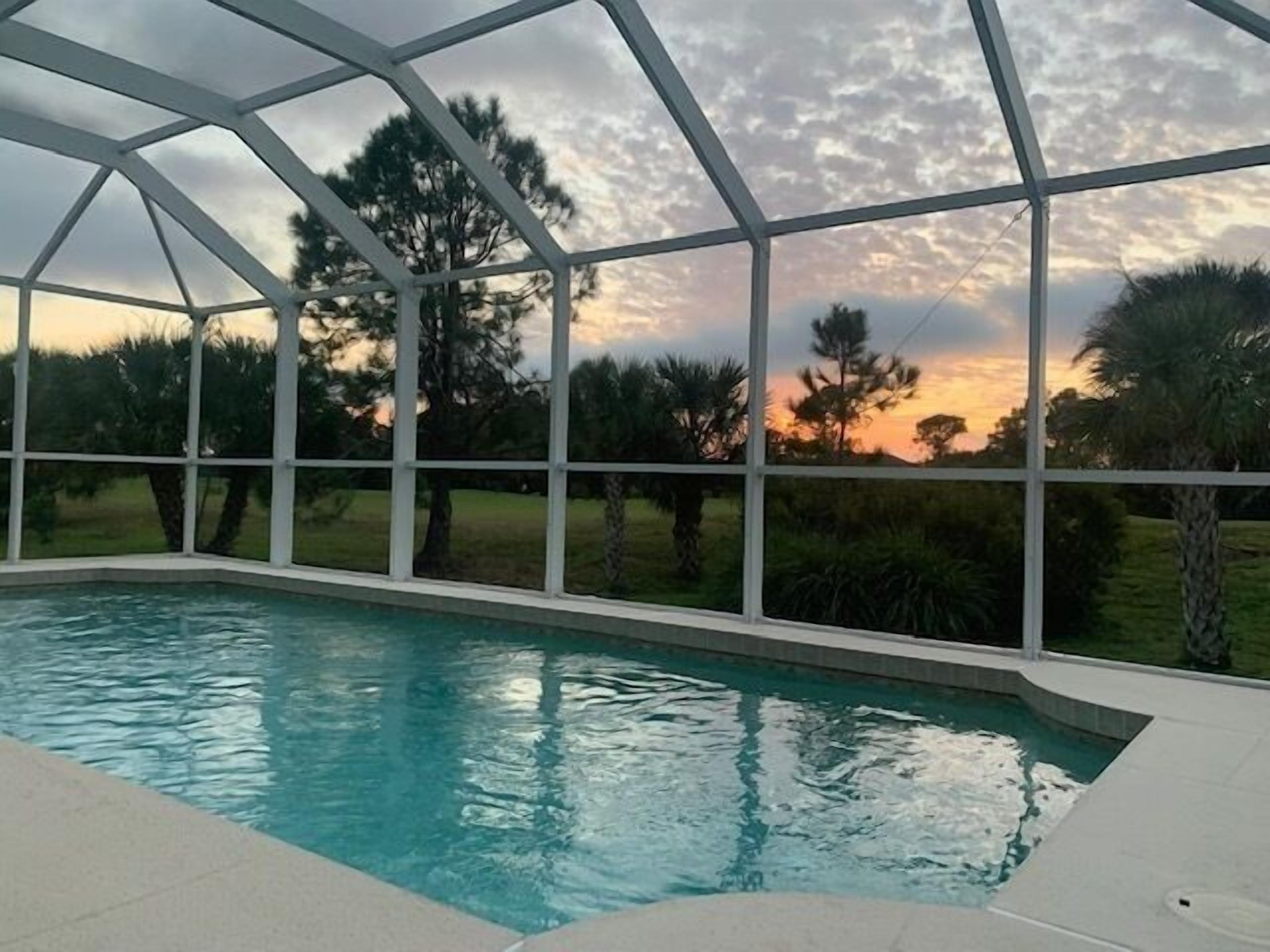 A heated pool
