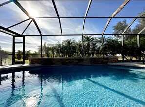 Una piscina riscaldata