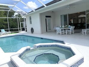 Una piscina riscaldata