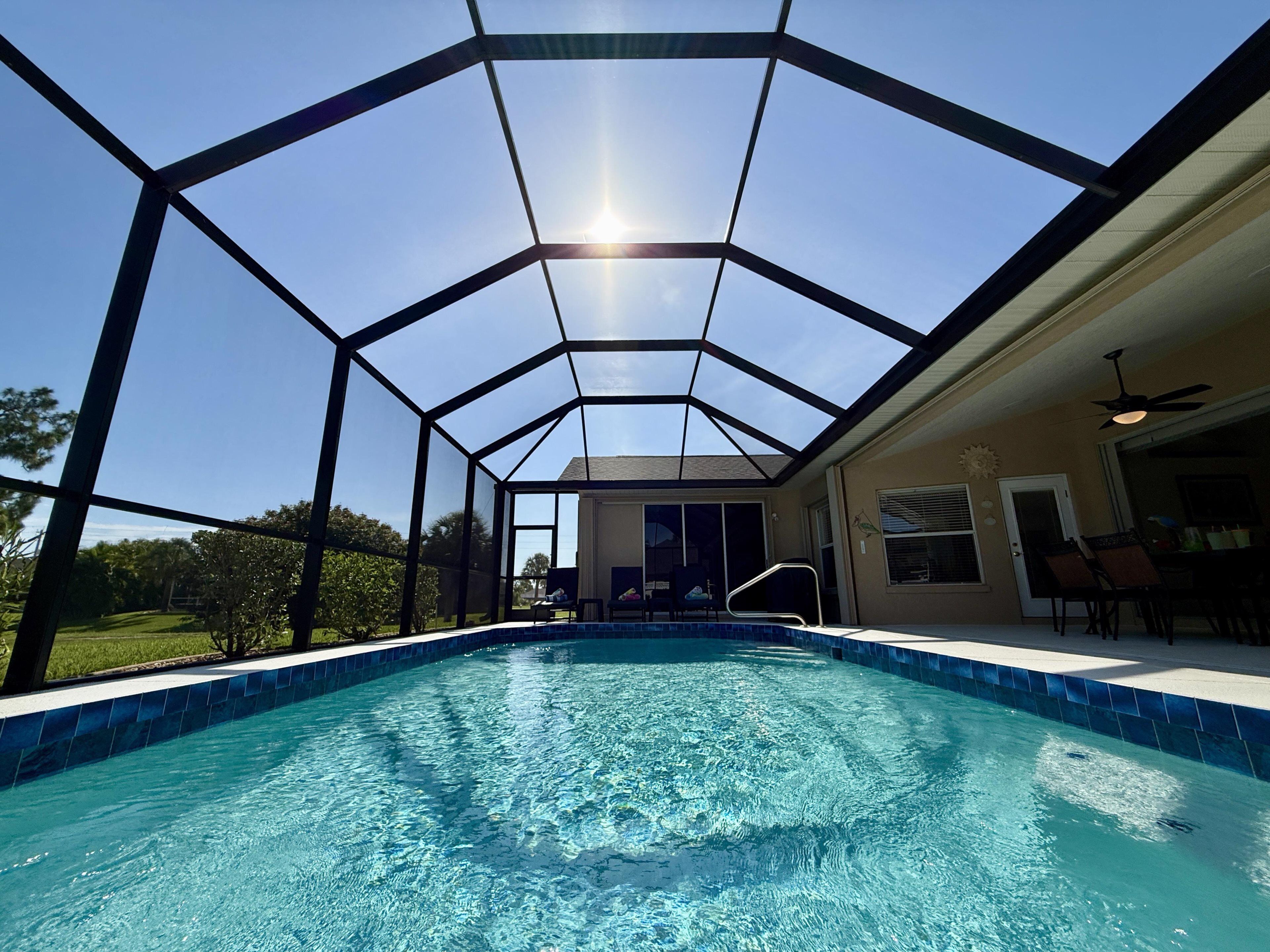 Una piscina riscaldata