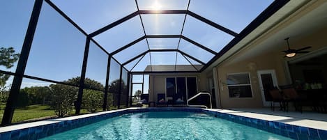 Una piscina riscaldata