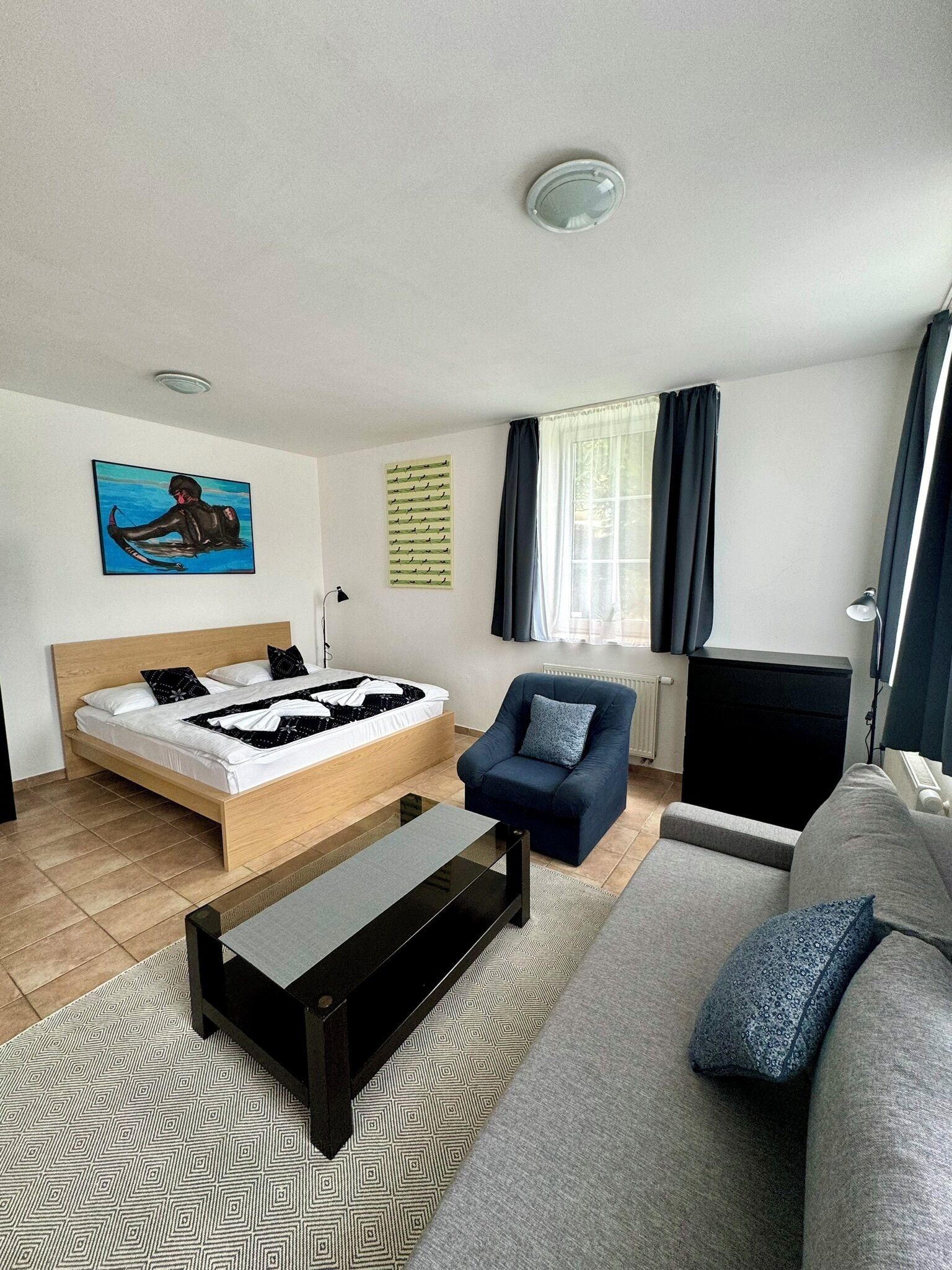 Apartment, 1 Bedroom, Ensuite | Hypo-allergenic bedding, pillowtop beds, blackout drapes, soundproofing