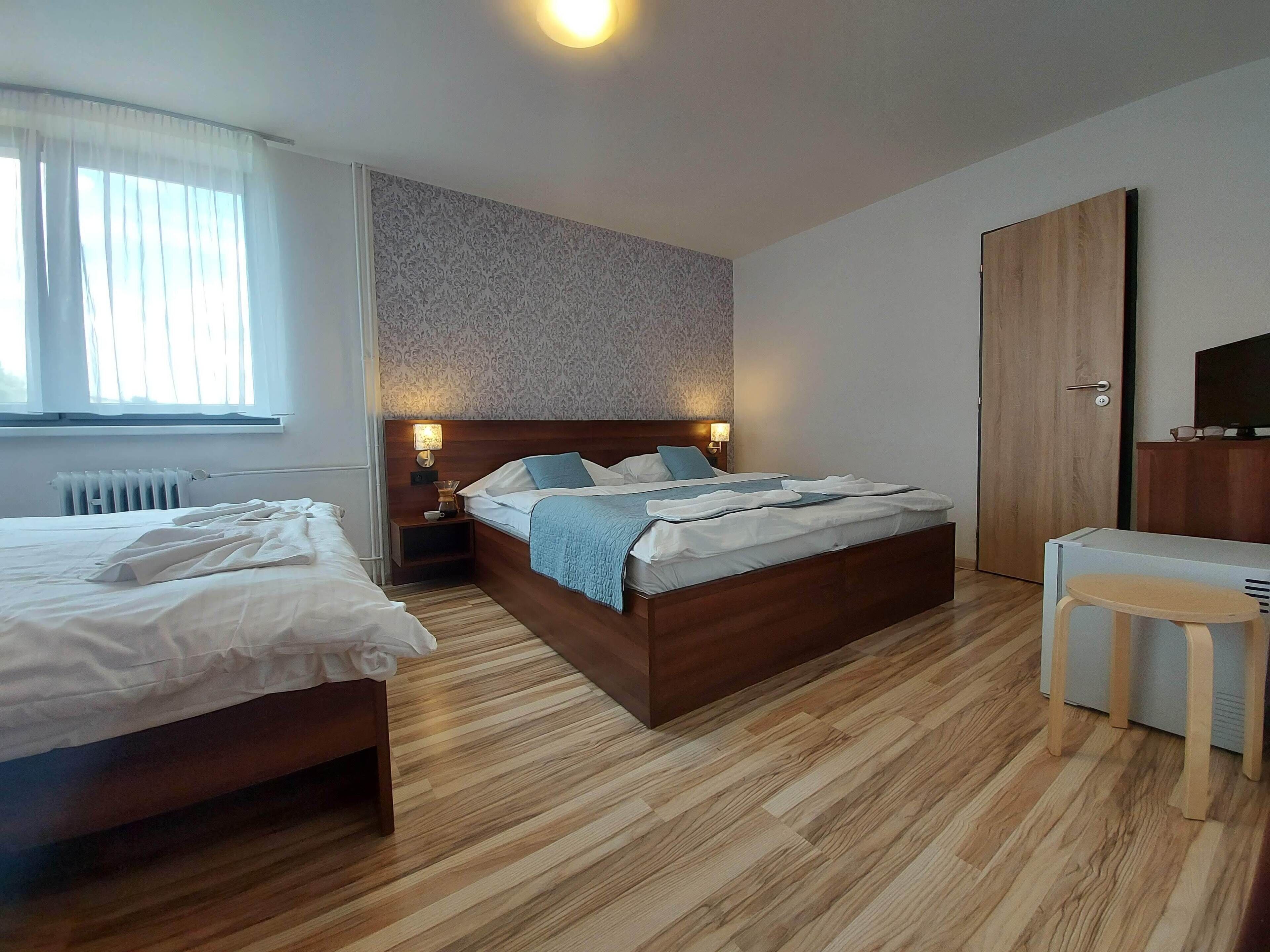 Hypo-allergenic bedding, pillowtop beds, blackout drapes, soundproofing