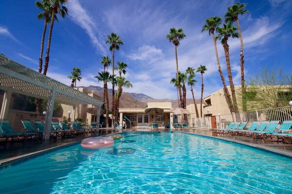A heated pool - Palm Springs Two Bedroom Condo located near Old Las Palmas (Palm Springs)