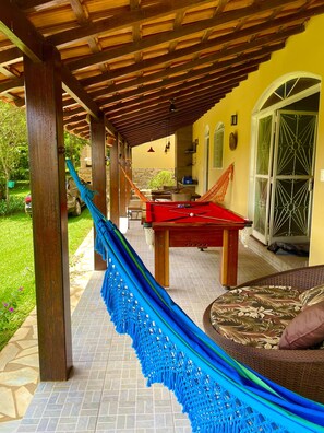 Terrace/patio - Rancho Garcinha - Furnas Lake (São José da Barra)