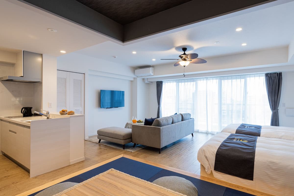 Couette en duvet, bureau, accès au Wi-Fi (inclus), literie fournie
